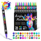 Double-sided acrylic paint marker – Multi-surface art pen with vibrant colors
