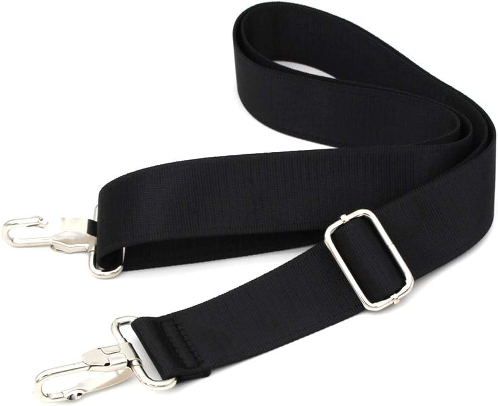 47 inch bag replacement shoulder strap | Padded & Adjustable - Perfect for travel bags, laptop bags, briefcases, camera bags, messenger bags, diaper bags & more (Black)