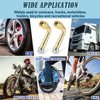 Angled Brass Valve Extensions for Vehicles