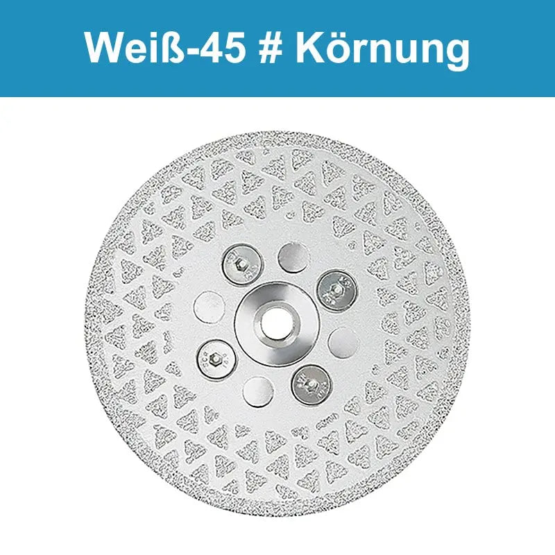 Galvanized diamond blade for cutting stone edges