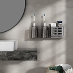 BristleHub Wall-Mounted Electric Toothbrush Holder – Aluminium Bathroom Organiser with Drainage Holes