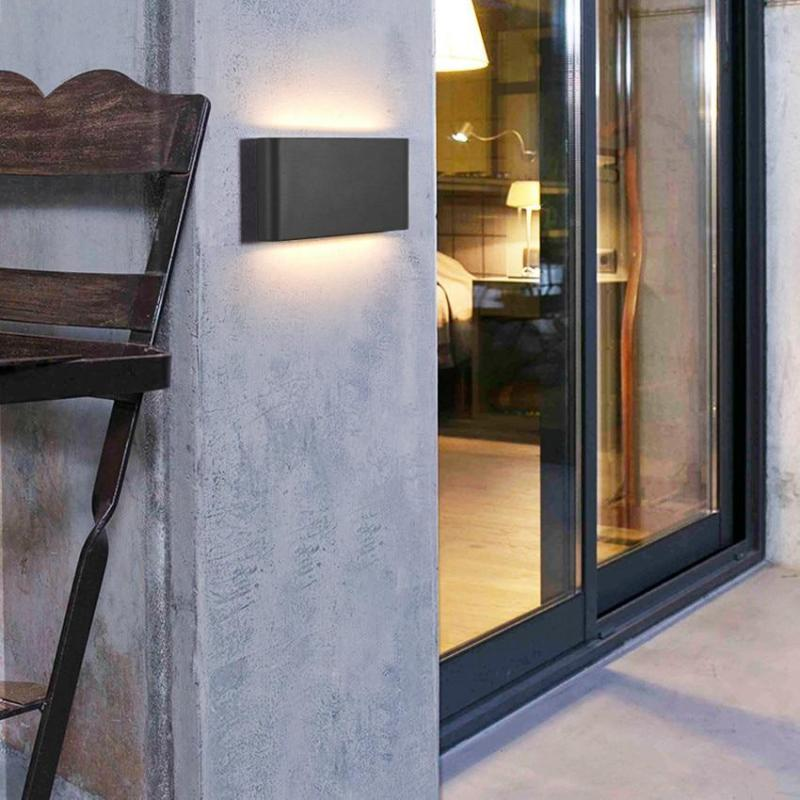 Modern LED Outdoor Wall Light – Waterproof, Rectangular