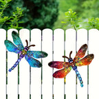 1/2 piece vibrant dragonfly wall art made of metal – artistic outdoor decoration for gardens, homes, and events – durable, versatile, and eye-catching – a perfect gift idea for any occasion