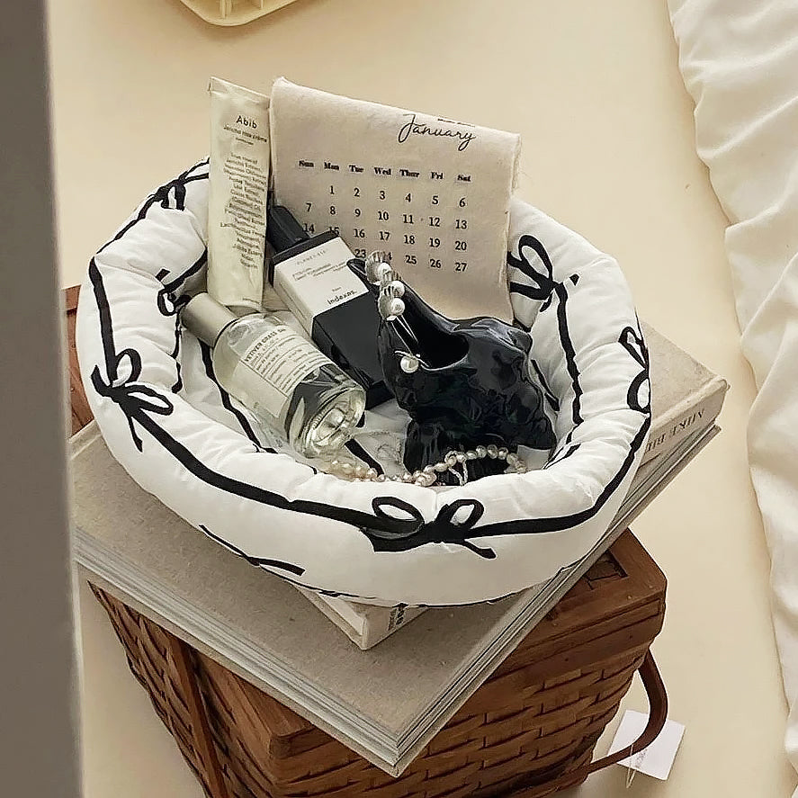 Ribbon Stripe Basket