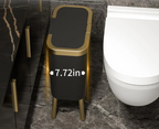 GoldenSlim Modern Trash Can with Lid
