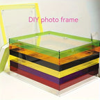 VividFrame – Colorful Transparent Photo Frame for Wall and Table