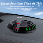Woyuosn Multifunction Car Mat with Phone Holder Hidden Number Plate