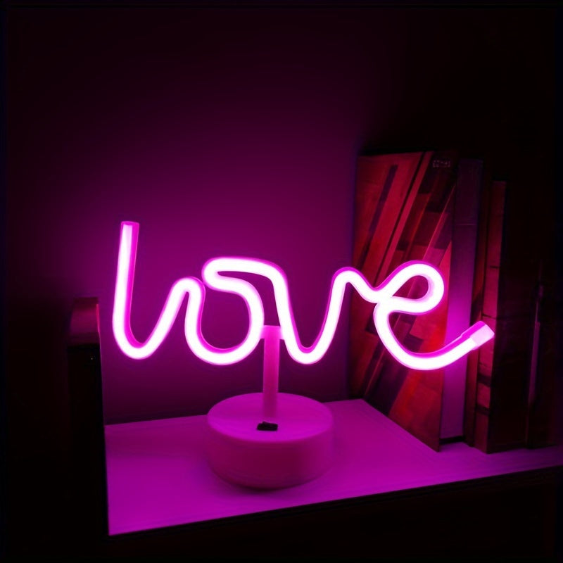 NeonLove Lamp – Illuminated Neon Table Lamp for Parties