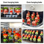 GrillMeisterX Turbo Skewers — Perfect, juicy skewers without twisting stress for your ultimate barbecue party (10 pieces)