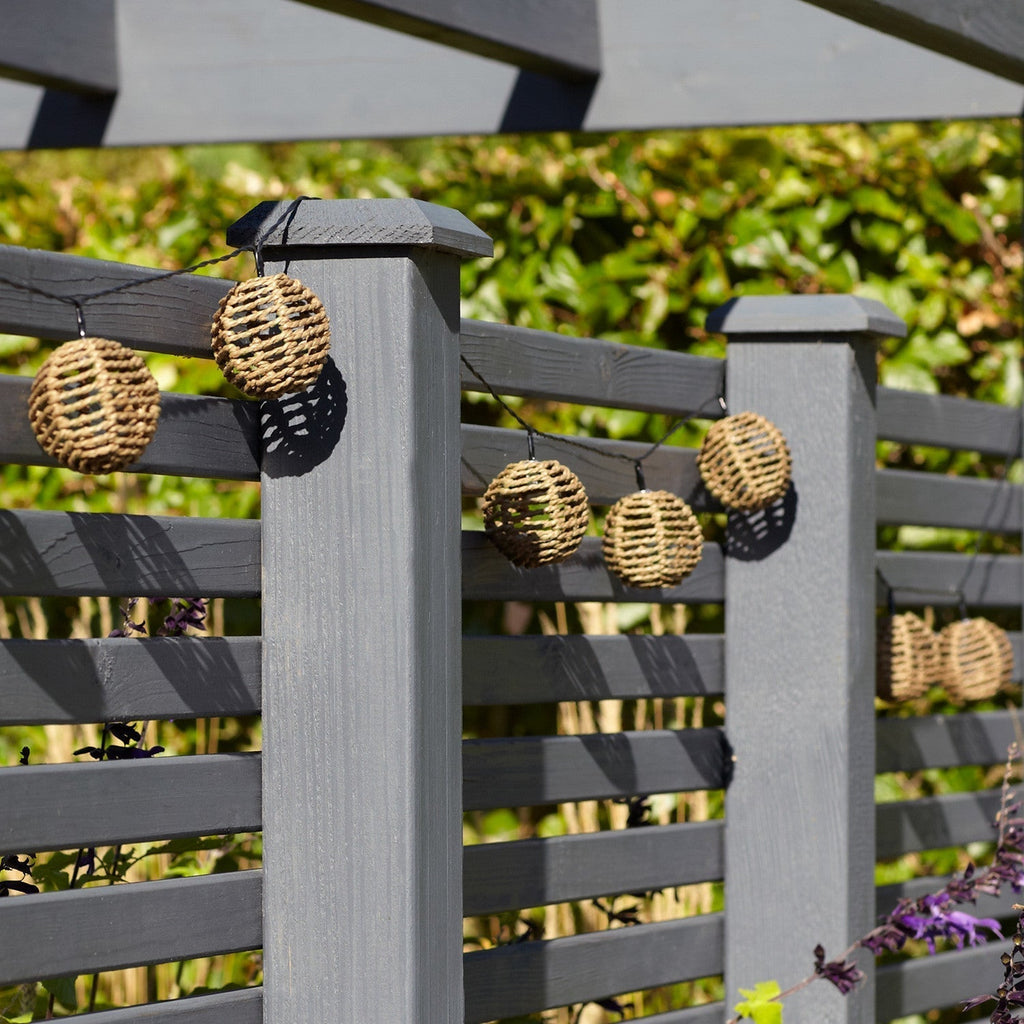 SolarGlow – Rattan Fairy Light String with Magical Lighting