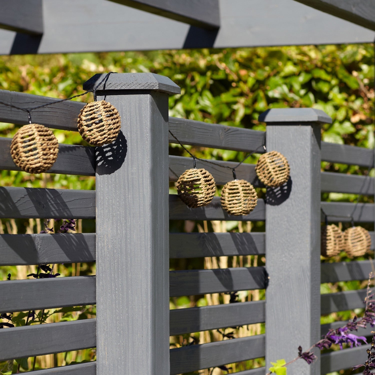 SolarGlow – Rattan Fairy Light String with Magical Lighting