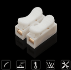 Self-locking push terminal connector