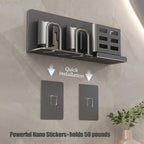 BristleHub Wall-Mounted Electric Toothbrush Holder – Aluminium Bathroom Organiser with Drainage Holes