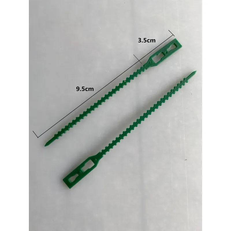 Plant fastening cable tie set for stable securing of plants