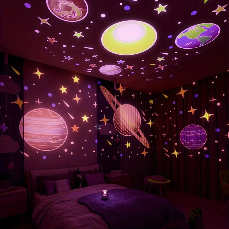 Magical Children's Room Lamp with Star Effect