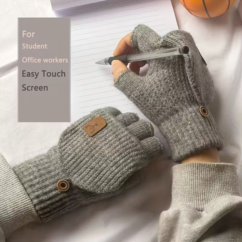 Men's WinterPro Fingerless Gloves – Thick, Warm and Comfortable