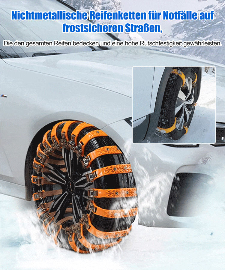 Non-slip tire chain | Ultimate car safety