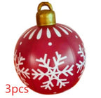 Inflatable Christmas Ball Outdoor Decoration 60cm – Weather Resistant PVC Christmas Decoration