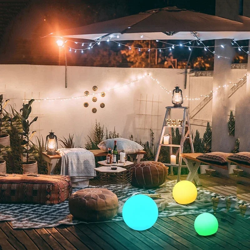 Waterproof Solar-Garden Ball Lamps – RGB LED Lighting for Outdoors