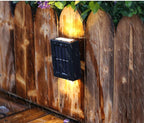 Solar-powered terrace wall light