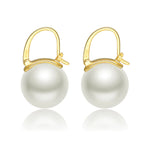 Black Pearl Earrings Available in White Champagne Grey Gold and Black Pearl Dangle Earrings