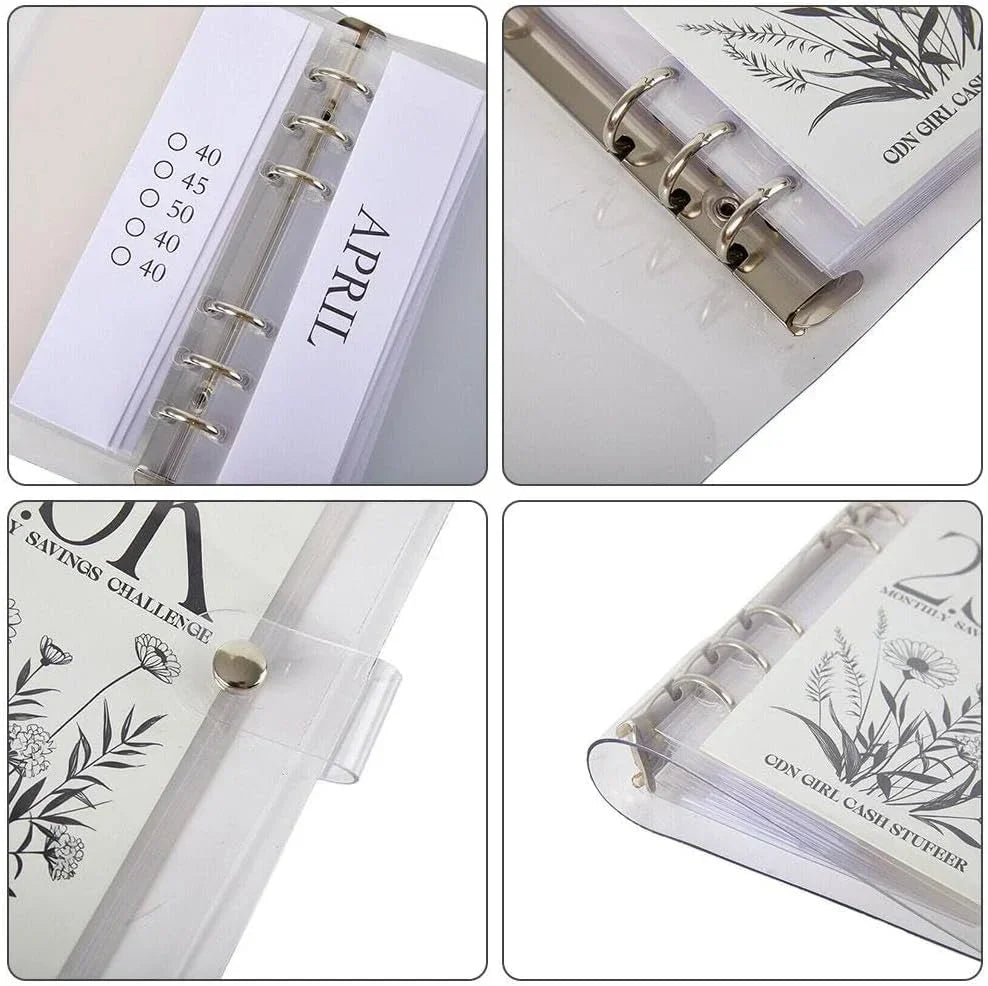 12-Month Envelopes Money-Saving Challenges Binder