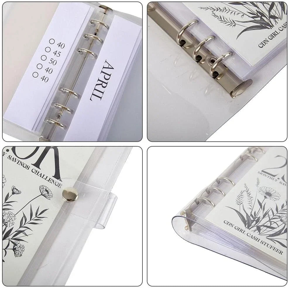 12-Month Envelopes Money-Saving Challenge Binder