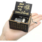 Wooden Hand Crank Music Box
