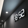 Digital 3D LED Wall Clock – Modern design with dimming function and optimal visibility
