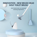 Toilet brush with long handle