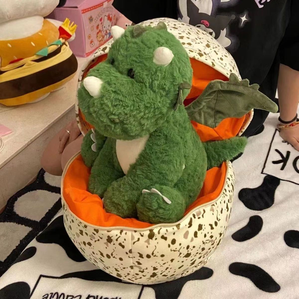 Plush Dinosaur + Eggshell - Small