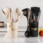Cooking - Kitchen joy with the elegant silicone kitchen utensil set