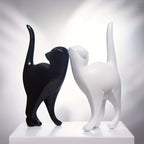 Modern Resin Cat Figurine – Nordic Style Decor