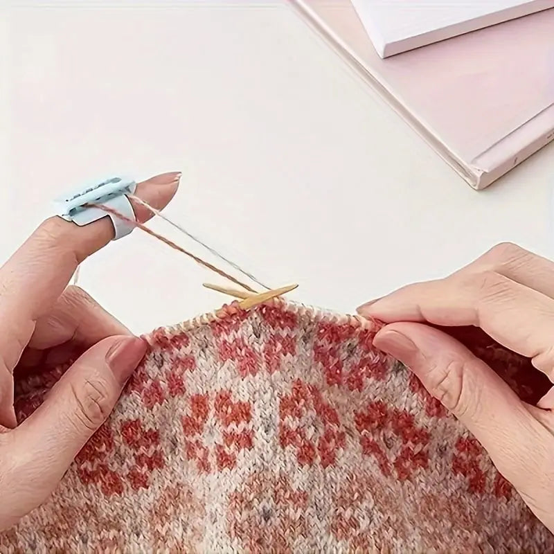 5-piece Set Yarn Guide Ring – for comfortable and fast knitting & crocheting!