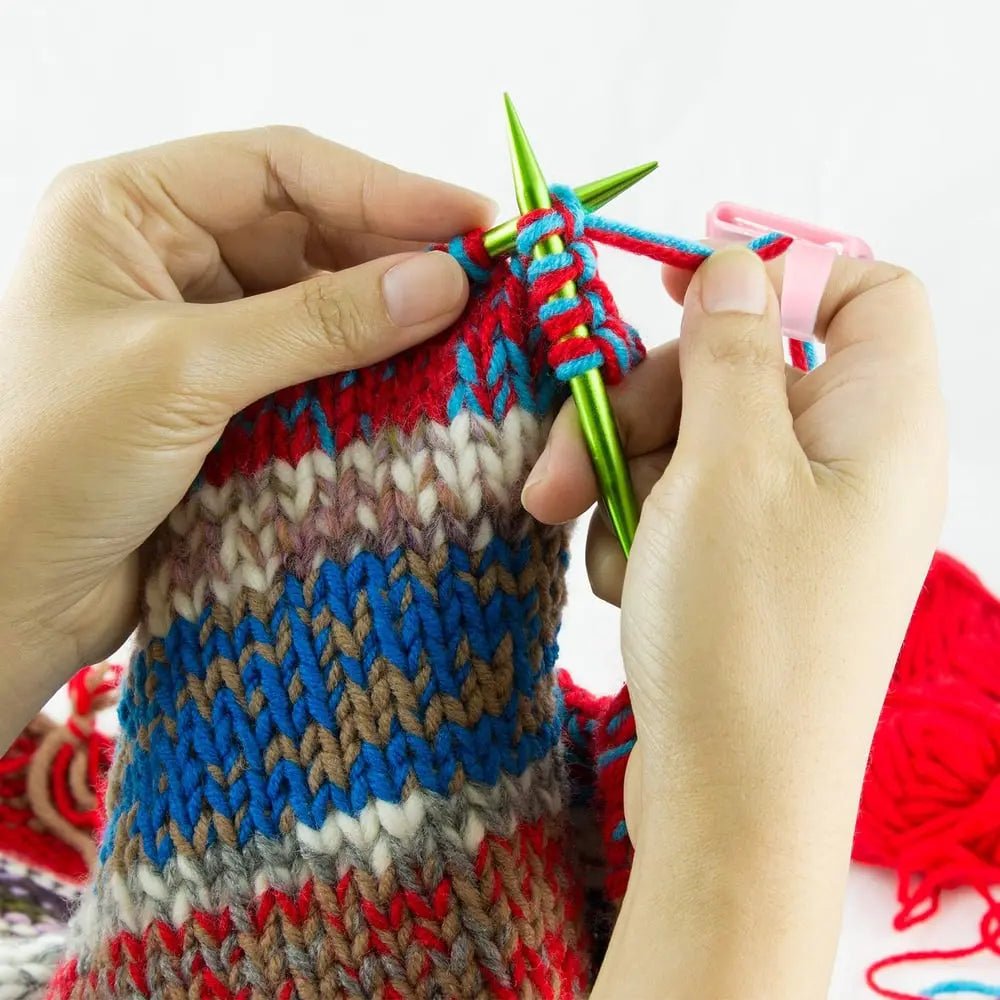 5-piece Set Yarn Guide Ring – for comfortable and fast knitting & crocheting!