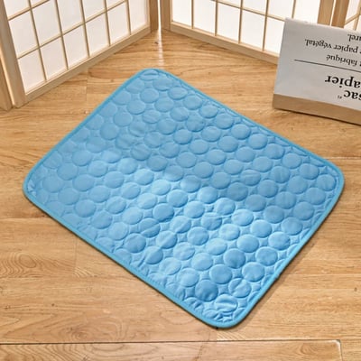 Cooling mat for pets with non-toxic self-cooling gel