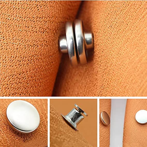 Magnetic Curtain Clips | Alloy Button Holders for Light Blocking & Secure Drapes