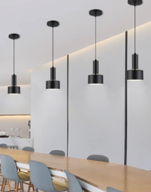 Adjustable chandelier with a metal character