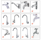 EcoStream 360 – Universal Faucet Bubblers with 360° Rotation & Water-Saving Function