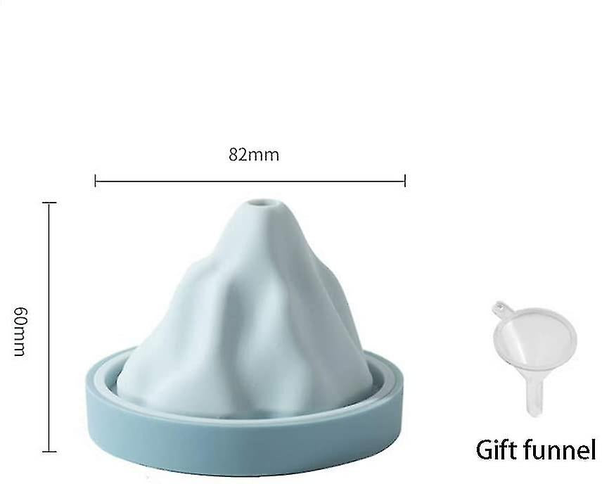 Reusable Silicone Snow Mountain Iceberg Ice Cube Mold with Lid