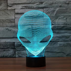 AstroLight – 3D-alien lamp with LED color lighting and touch control
