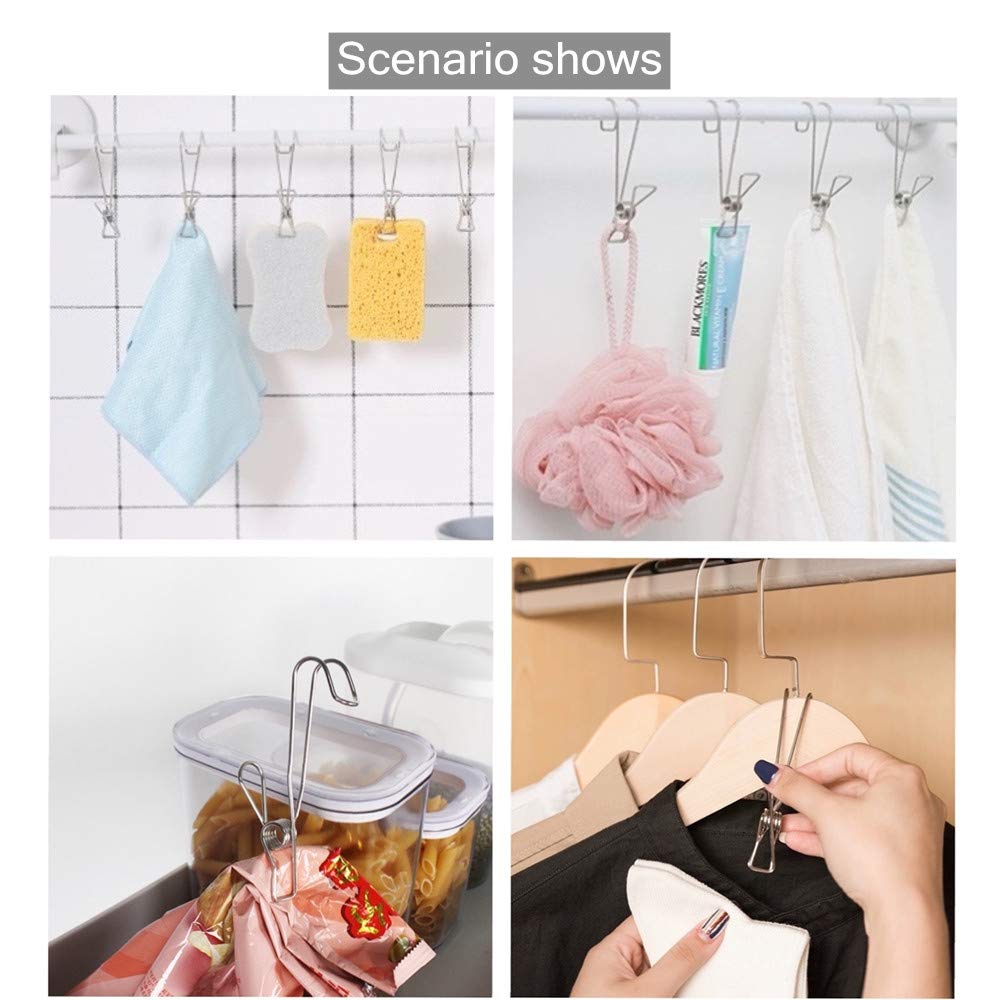 Stainless Steel Hanging Clip with Hook