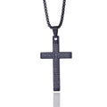 Engraved Lord's Prayer Cross Necklace