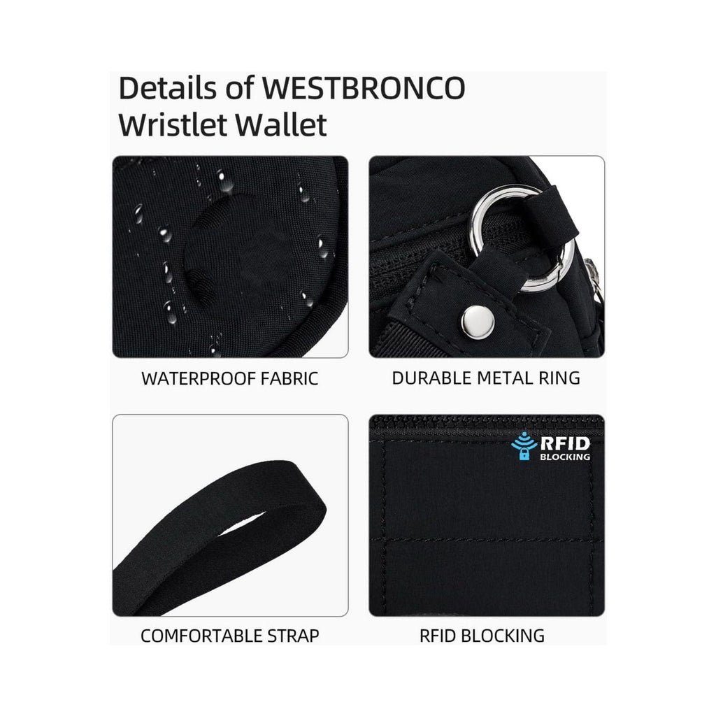 Stylish Nylon Wristlet Wallet with Multiple Compartments