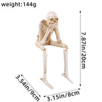 HauntTrio Boneyard Halloween Skeleton Ornaments (Set of 3)