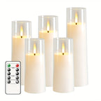 HolidaySpark - 5 LED Flameless Candles for Festive Cheer