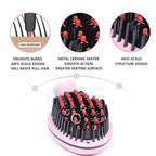 Temperature Display Hair Straightener Brush