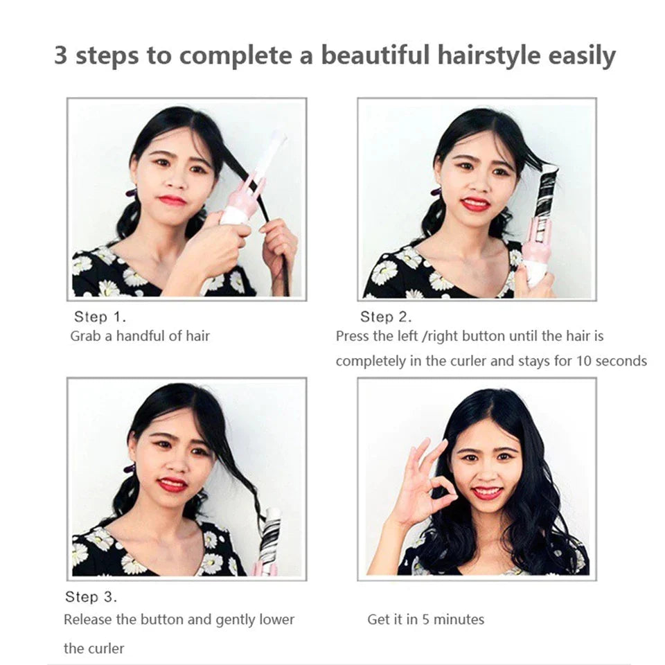 Automatic Hair Curler Double Rotation