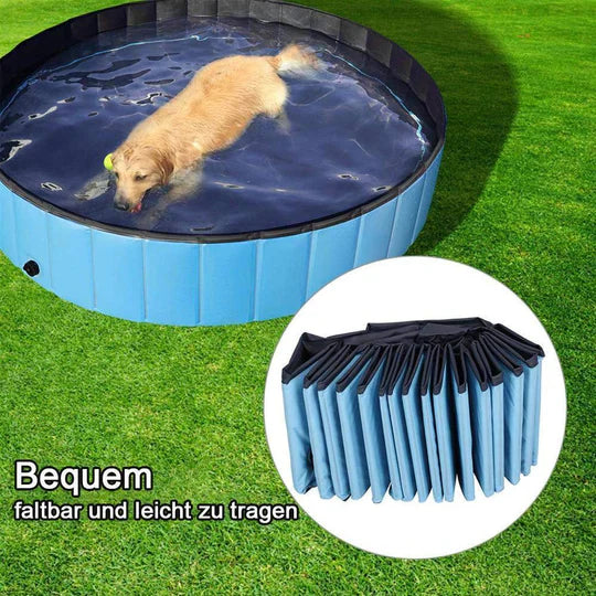 Foldable PVC Dog Pool with Drainage Valve