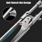Adjustable multifunctional can opener made of stainless steel